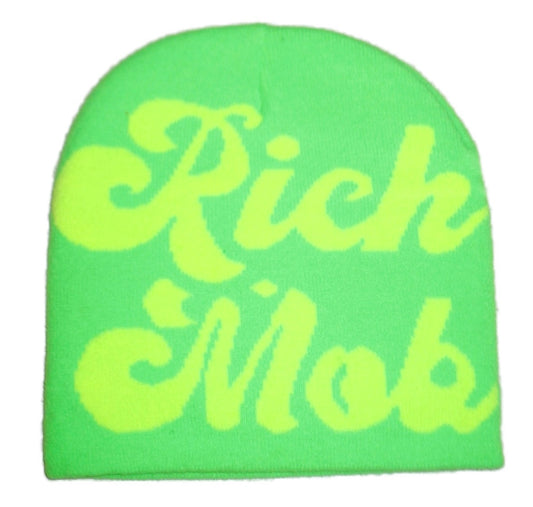 Green Rich Mob Beanie Hat